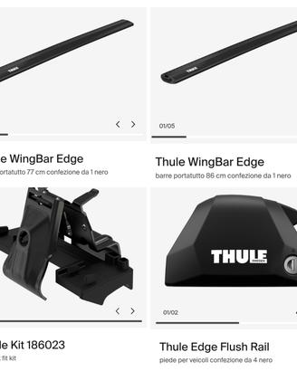 Thule - Kit Barre Portatutto