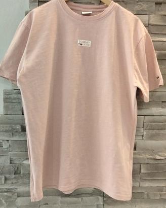 T-shirt Tommy Jeans M rosa cipria  unisex