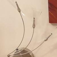 Lampade da parete Led/Paralume in vetro.Coppia •2