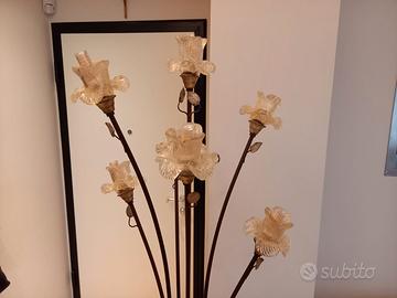 Piantana a fiori in vetro di murano