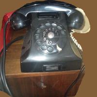 Telefono fisso vintage anni ’60 bachelite nero
