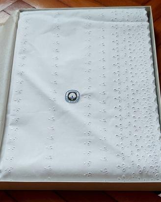 Set Lenzuola Matrimoniali Pizzo Sangallo ANNI 80 -