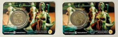 * 2x Coin card Belgio 2025 lotteria**