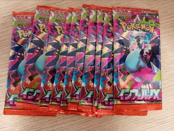 10 Pacchetti pokemon inferno x giapponesi sealed