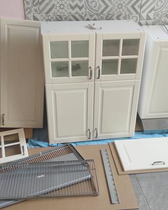 PENSILI cucina Ikea Metod+Bodbyn ante+cappa aspira