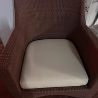 Due poltrone da giardino