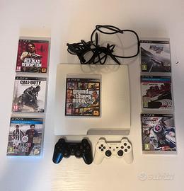 Ps3  Slim White + controller + giochi