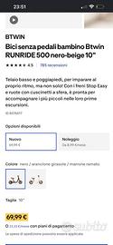 bicicletta balance senza pedali