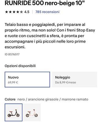 bicicletta balance senza pedali