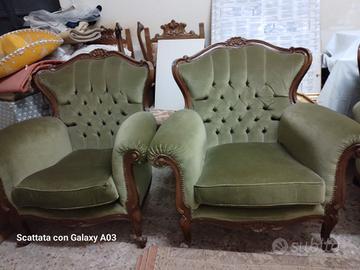 2 poltrone e 1 divano