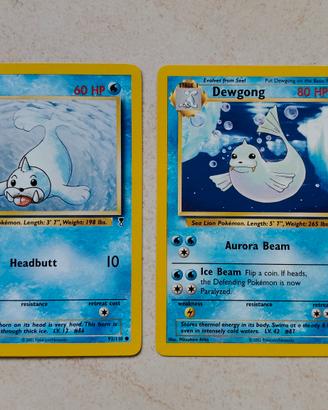 Seel 92/110 e Dewgong 40/110 legendary collection