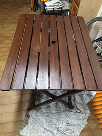 Tavolino in legno pieghevole 