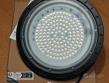 4 LED HIGH BAY 100 W LUCE CALDA 4000k