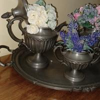 Servizio da the/caffè in peltro