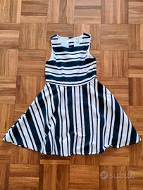 vestito smanicato elegante bambina 7-8 anni 