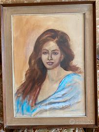 Quadro ritratto e quadro fiori