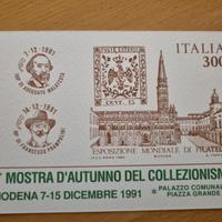 Cartolina con bollo 4' Mostra autunno del collezio