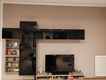 Mobile parete soggiorno TV Ikea completo