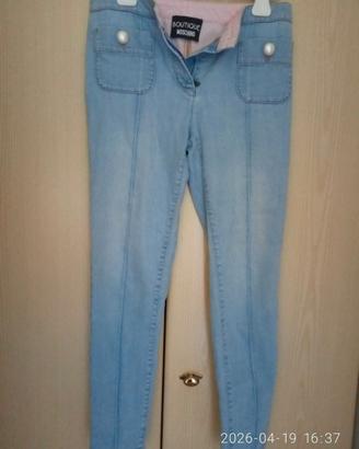 Jeans chiaro Moschino Taglia 40 donna
