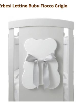 Lettino ERBESI Bubu Fiocco Grigio