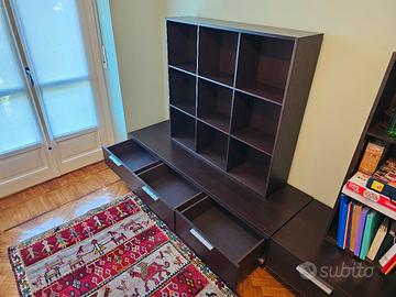 Libreria+cassettiera bassa 