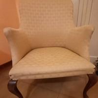 coppia poltroncine vintage in raso 