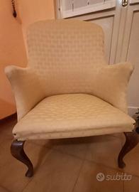 coppia poltroncine vintage in raso 