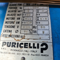 Carroponte grù scorrevole traslante