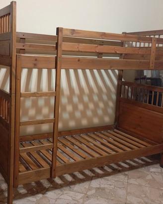 Letto a castello in legno