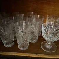 Bicchieri cristallo vintage