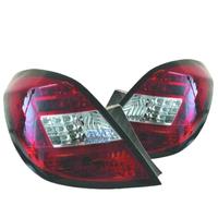 FANALI OPEL CORSA D 06-14 LED ROSSO CROMATO