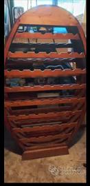 Porta Bottiglie in Legno – Design a Botte