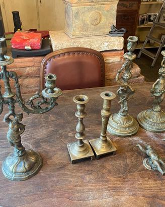 Stock candeliere Candelabri bronzo Vintage