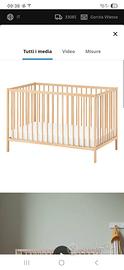 Sniglar Ikea lettino bambino 60x120 color faggio