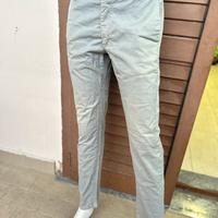 Pantalone Spago uomo grigio a quadi in cotone M 48