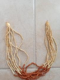 collana 8 fili corallo 