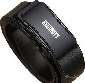 Cintura finta pelle con fibbia SECURITY