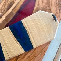 Vassoio in legno e resina