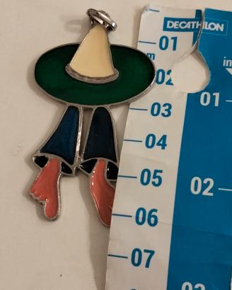 Ciondolo VINTAGE Argento 800 Smaltato - Personaggi