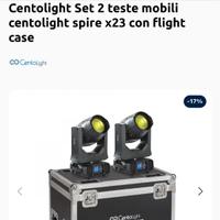 4 Teste mobili Beam  Centolight  Spire x23