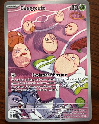 Carta pokemon exeggcute nuova 192/191