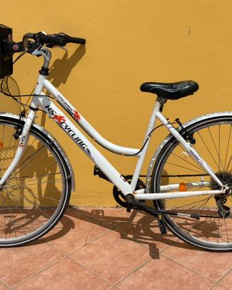 Bicicletta 28 unisex da passeggio bici cestino