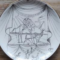 "La recitazione" Salvador Dalí Piatto Vintage 1979