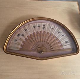 QUADRO VENTAGLIERA CORNICE ORO DORATO