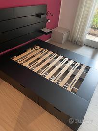 Struttura letto matrimoniale Ikea Nordli 160x200