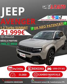 Jeep Avenger 1.2 Turbo 100 CV Summit
