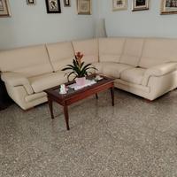 Divano angolare moderno beige - elegante