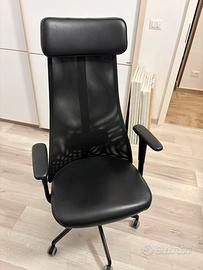 Sedia ufficio IKEA nera