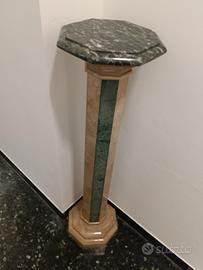 Elegante Colonna in Marmo Bicolore - Altezza 110cm