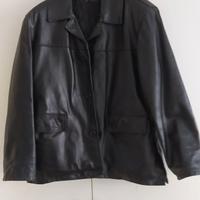 GIACCA IN VERA PELLE,  NERA, IMBOTTITA, da donna-